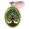 Bohemian Tree Glass Pendant Necklace