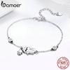 BAMOER Authentic 925 Sterling Silver Hand of Fatima Chain Link Bracelets