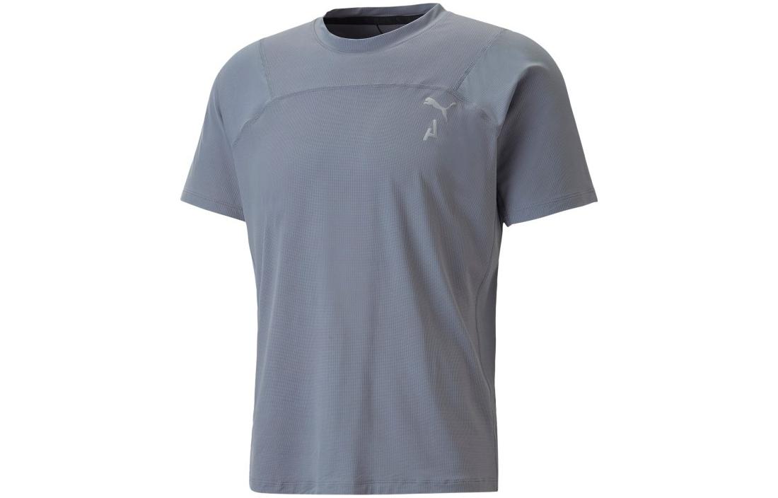 PUMA T Shirts Men s Gray Crew Neck Moderate Straight Fit 523256-69 S