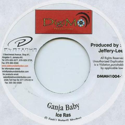 7inch Record ICE RAS / HARRY TODDLER - Ganja Baby / Stressing Me DMMH10043 Digi M 2000 Jamaica Reggae, Ska & Dub
