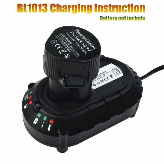 Battery Charger Time-Saving Fast Charging Multifunction Intelligent 10.8V Power Tool Battery Charger for Makita BL1013 BL7010