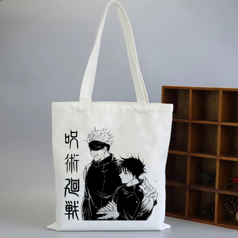 Jujutsu Kaisen Mönstertryck axelväska Dam 2021 Shopper Anime Clutchväska Damväskor Märke Y2k-väska Ulzzang Damväska