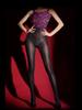 Fashion Lip Printing Women'S Jumpsuit High Elastic Unitard Sexy Oil Shiny Sheer Transparent Spaghetti Strap Bodysuit Clubwear