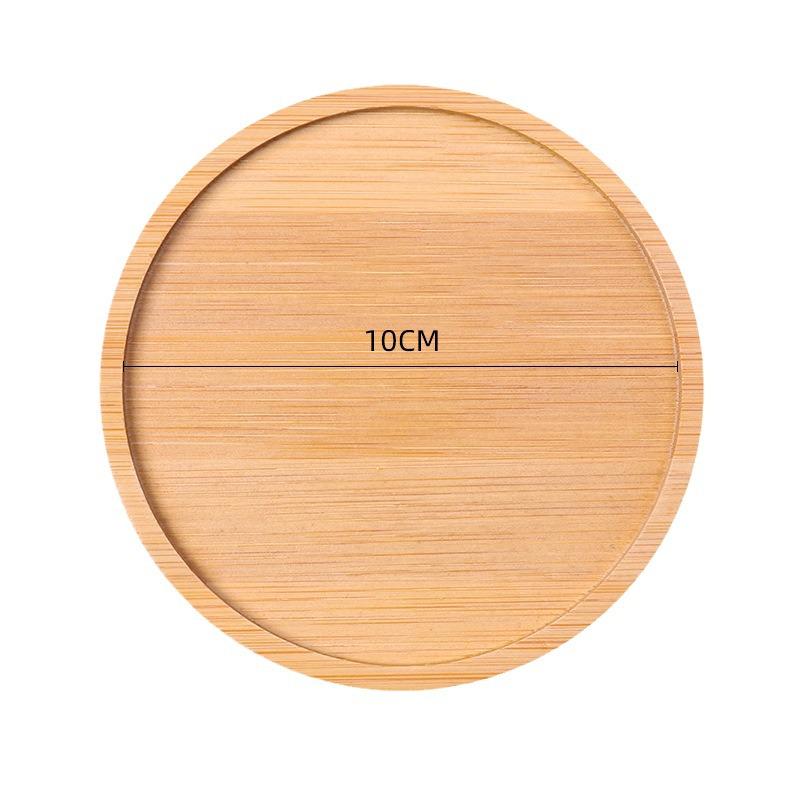 Creative Bamboo Succulent Pot Tray - Rectangular Coaster & Water Catcher for Home Decor