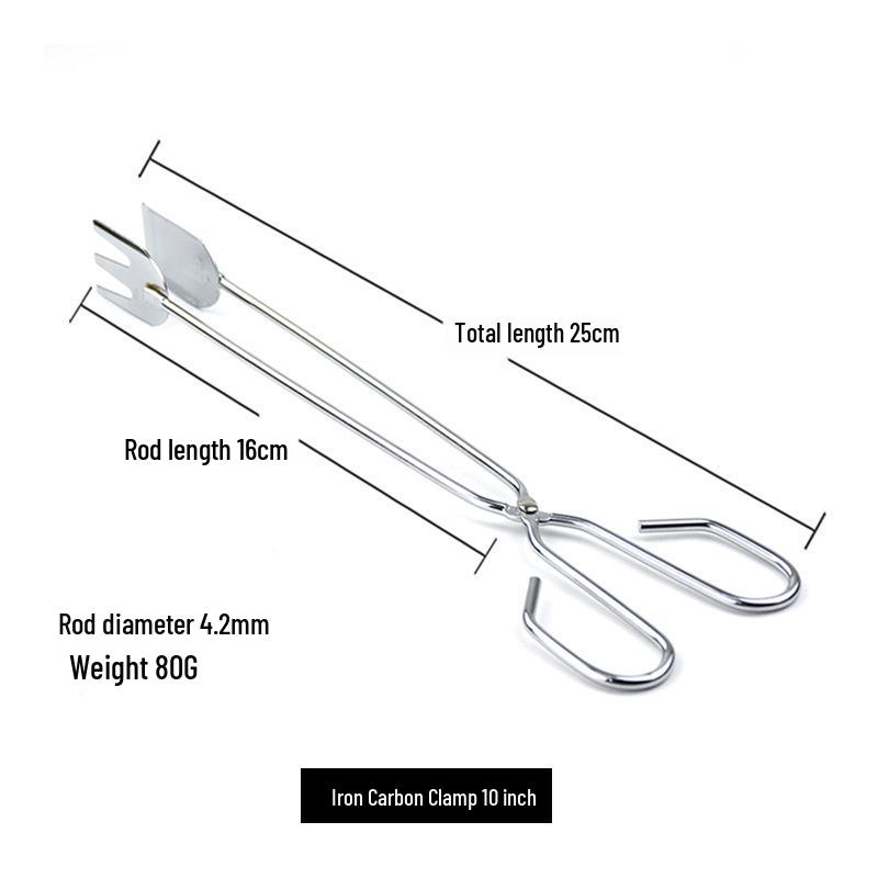 Clești extra lungi pentru cărbune pentru grătar în aer liber și aragaz de uz casnic