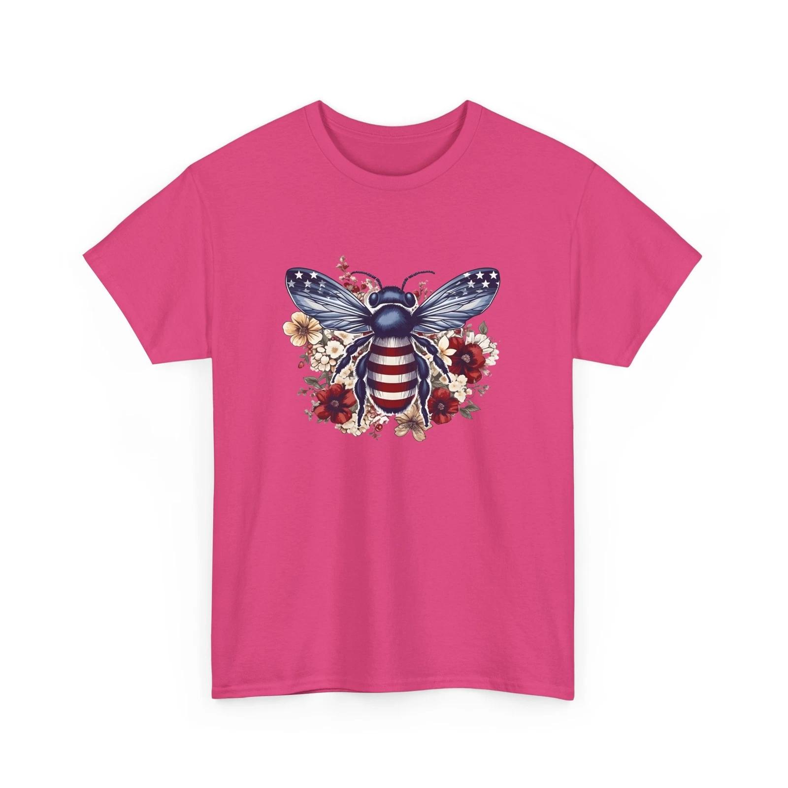 

USA Flag Bee T-Shirt | Save the Bees Shirt | Honeybee Tee | American Flag Bee 3XL