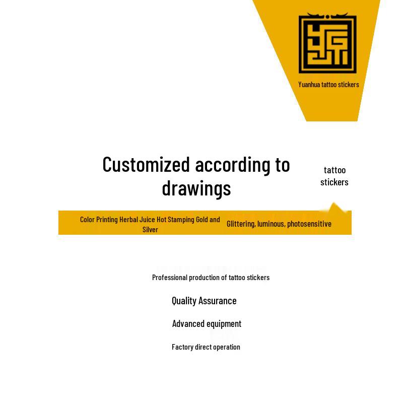 

Custom Christmas Candle Temporary Tattoos & Face Stickers: Color Printed, Gold/Silver Stamped, Glow-in-the-Dark, From Your Designs/Samples Water Transfer