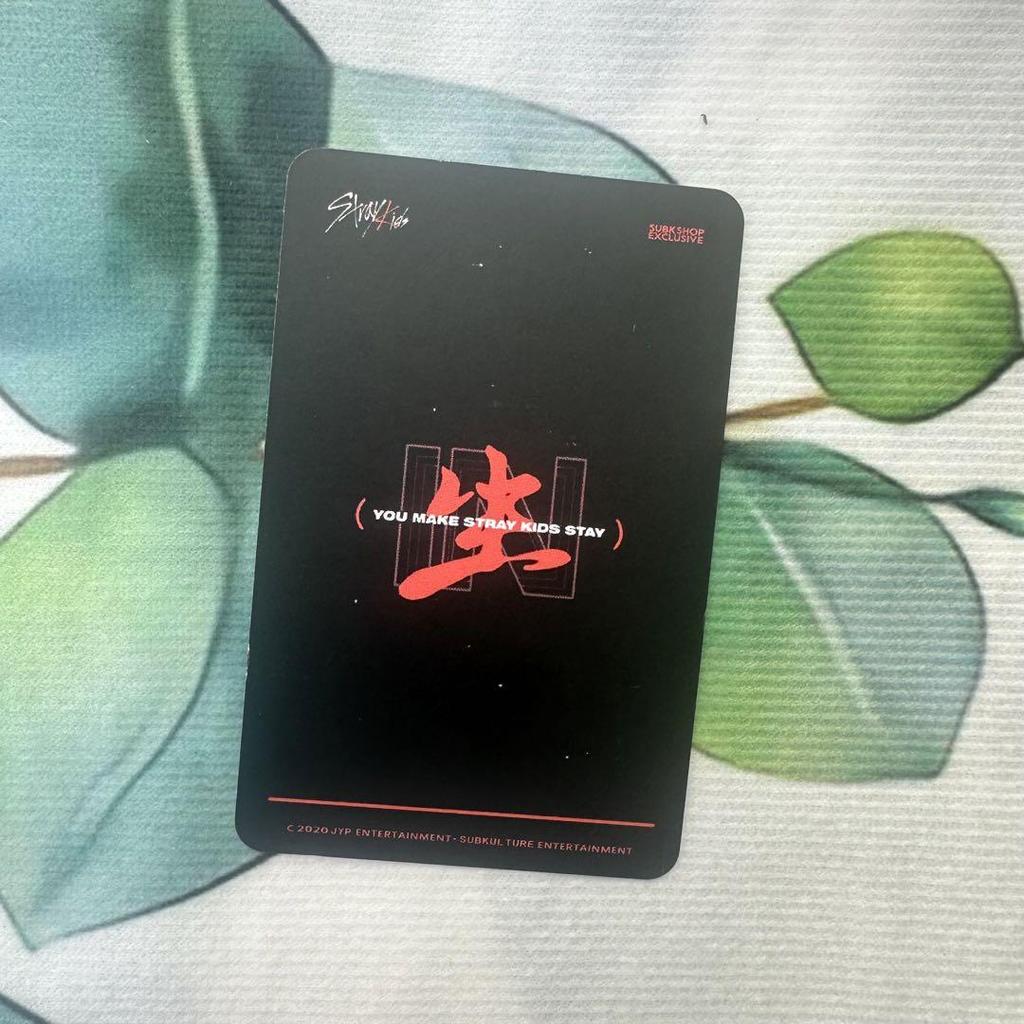 [USED] StrayKids IN live subk shop Stray Kids trading card Seungmin