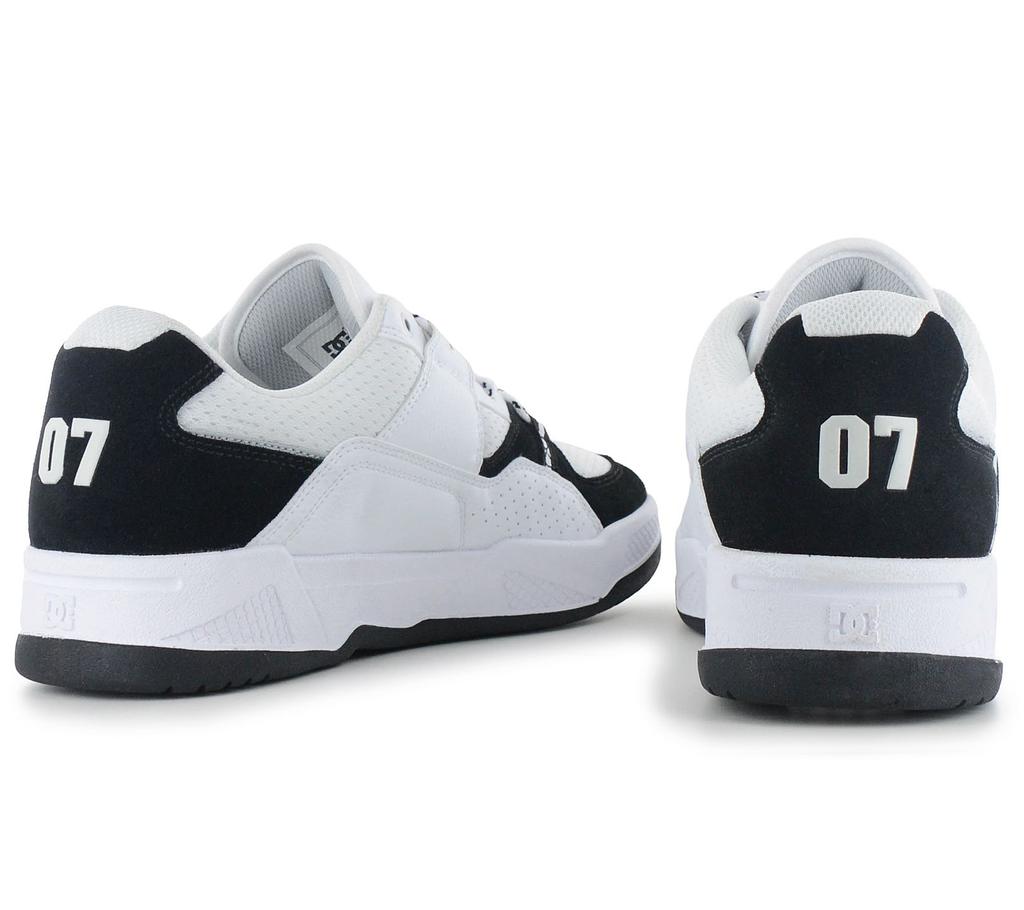 DC Shoes Costruisci - Sneakers da Uomo Scarpe da Skate Bianche ADYS100822-BKW ORIGINALI