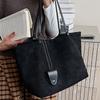 Large capacity bag women's autumn new retro fashion shoulder bag commuter tote bag