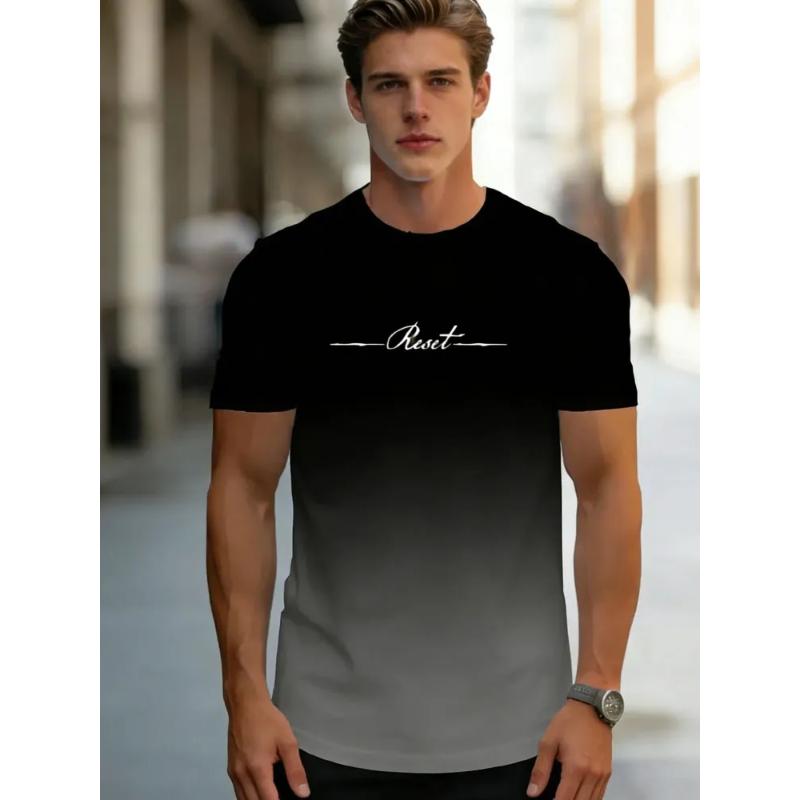 Men's Versatile Top Loose Simple Short Sleeve Crew Neck Comfortable T-Shirts Men’s