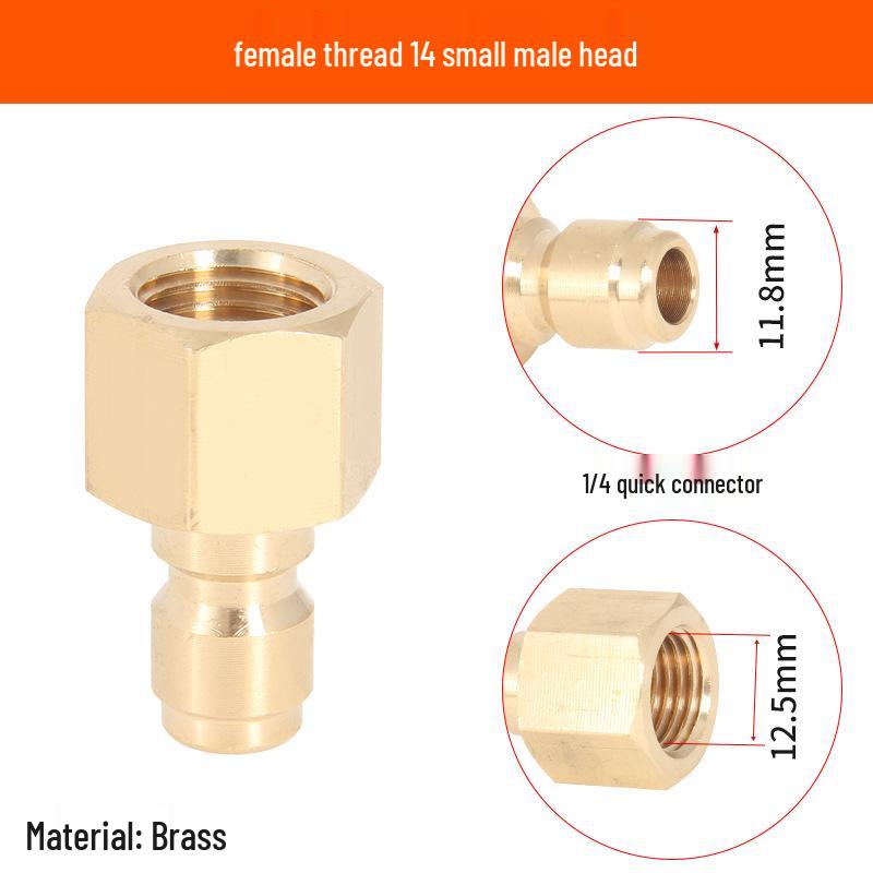 2-Point Brass Quick Connect High-Pressure Water Gun Hose for Car Washing and Cleaning 380.