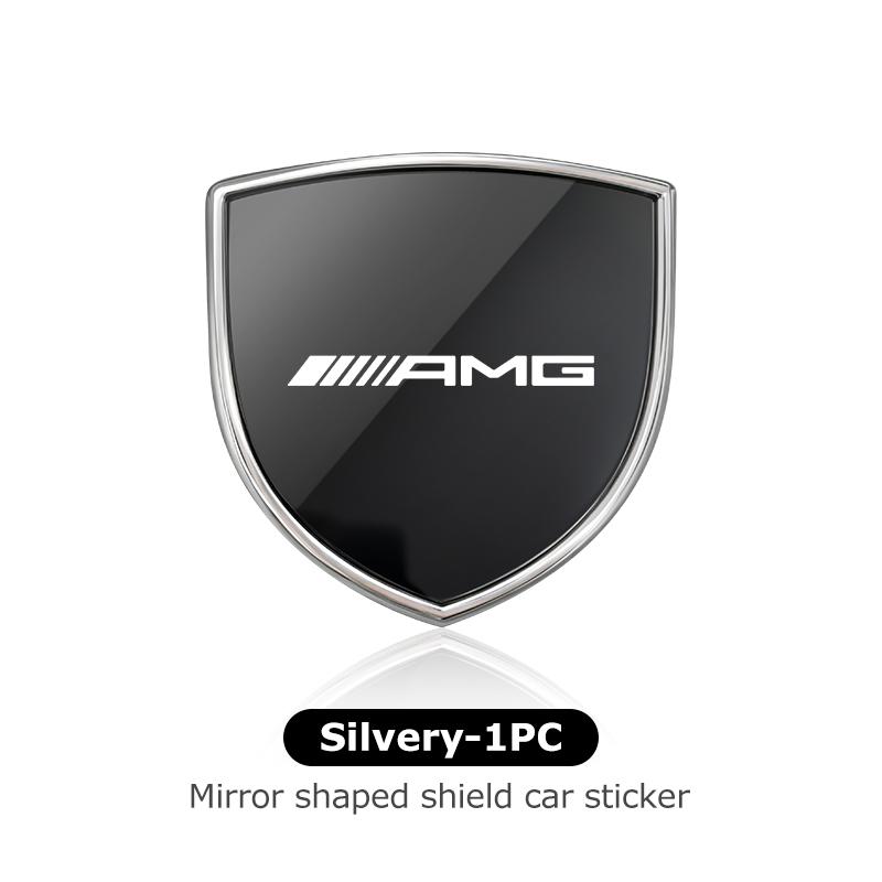 

For AMG Car Alloy Sticker Shield Styling Emblem Accessories Mercedes Benz B-CLASS C-CLASS GLC GLE GLK W190 W201 C180 C200