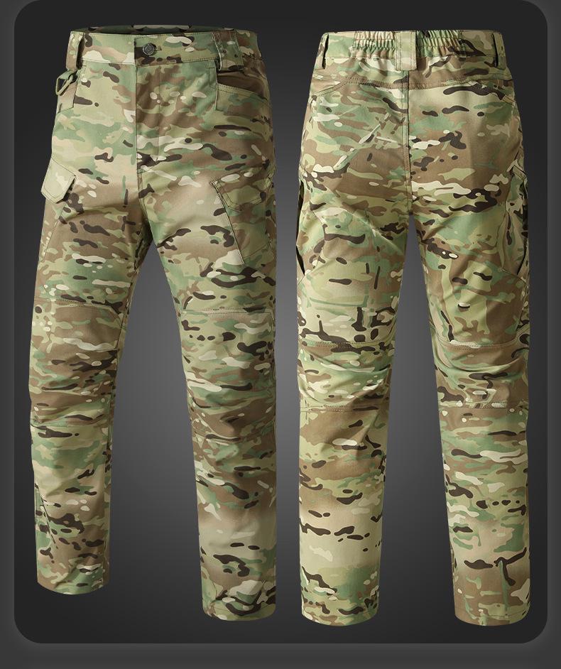 Men's Spring & Autumn Tactical Camouflage Suit: Outdoor, Water-Repellent, Wear-Resistant, Dirt-Resistant, Breathable, Multi-Pocket Workwear