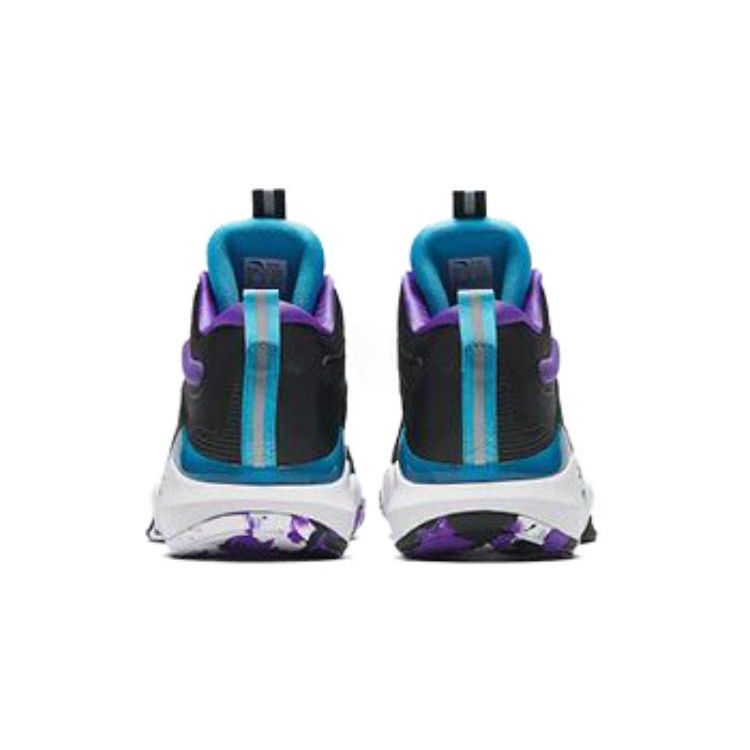 Anta Synthetic Leather Shock Absorbing Durable Low Top Kids Basketball Shoes Kids sneaker Black 312331103-3