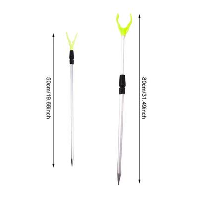 Multifunctional Retractable Fishing Rod Holder Heavy Duty Outdoor Fishing Rack with Sturdy Construction for Stable Rod Placement