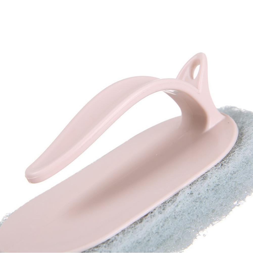Powerful Sponge Brush with Short Handle for Bathtub Tile Cleaning