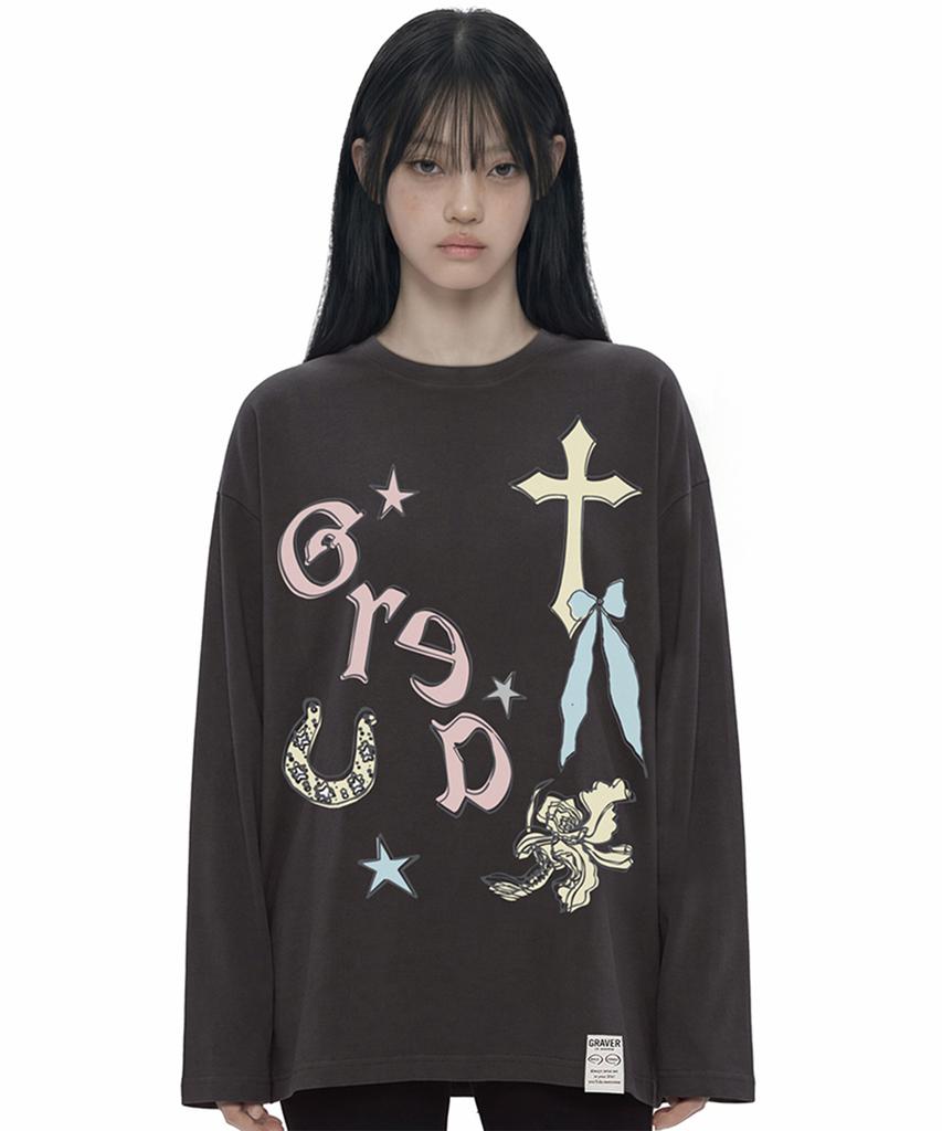 GRAVER [Unisex] Collect Long Sleeve T-Shirt_3 Colors