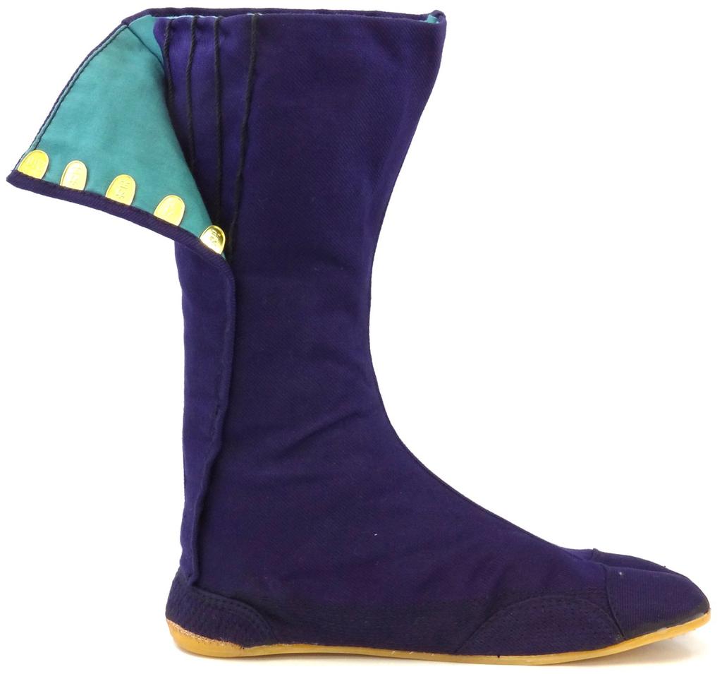 Rikio Sewn Tabi, Taro, 12-Sheet Kohaze, Navy Blue, Thick, 24.5cm, T12W