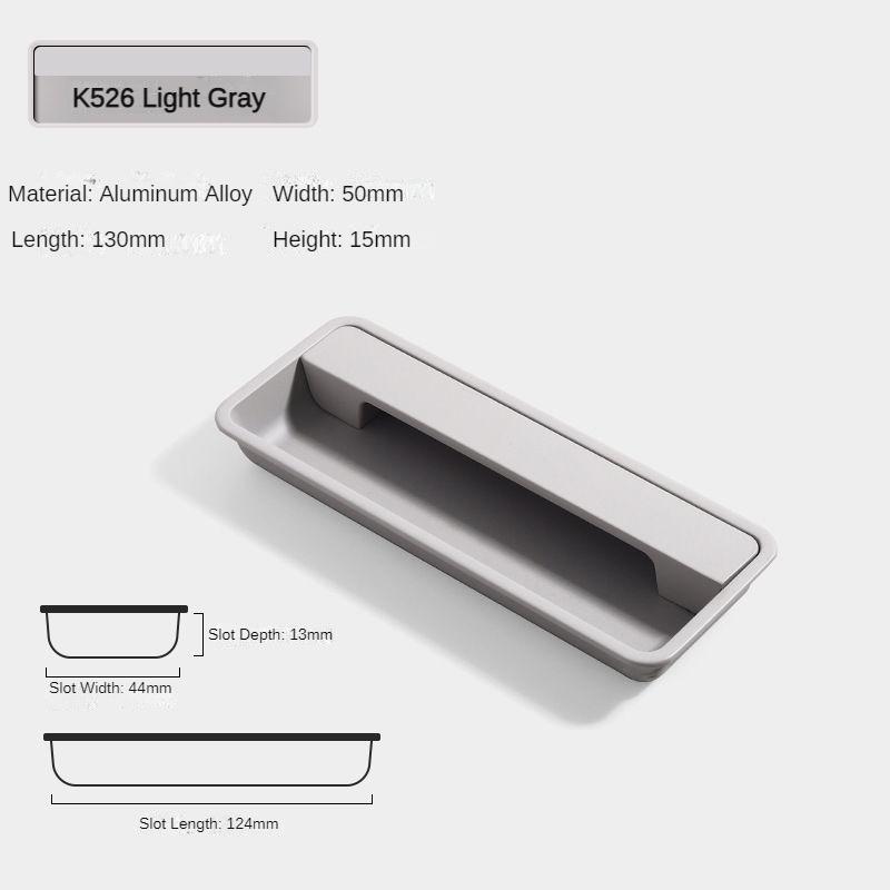 Modern Sliding Door Concealed Handle Slotted Embedded Buckle Furniture Handles Wardrobe Push Pull Hidden Kitchen Cabinet Knobs