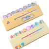 2PCS/ set of cartoon animal row station post-it notes, cute ins girl heart index stickers, learning memos N sticky notes
