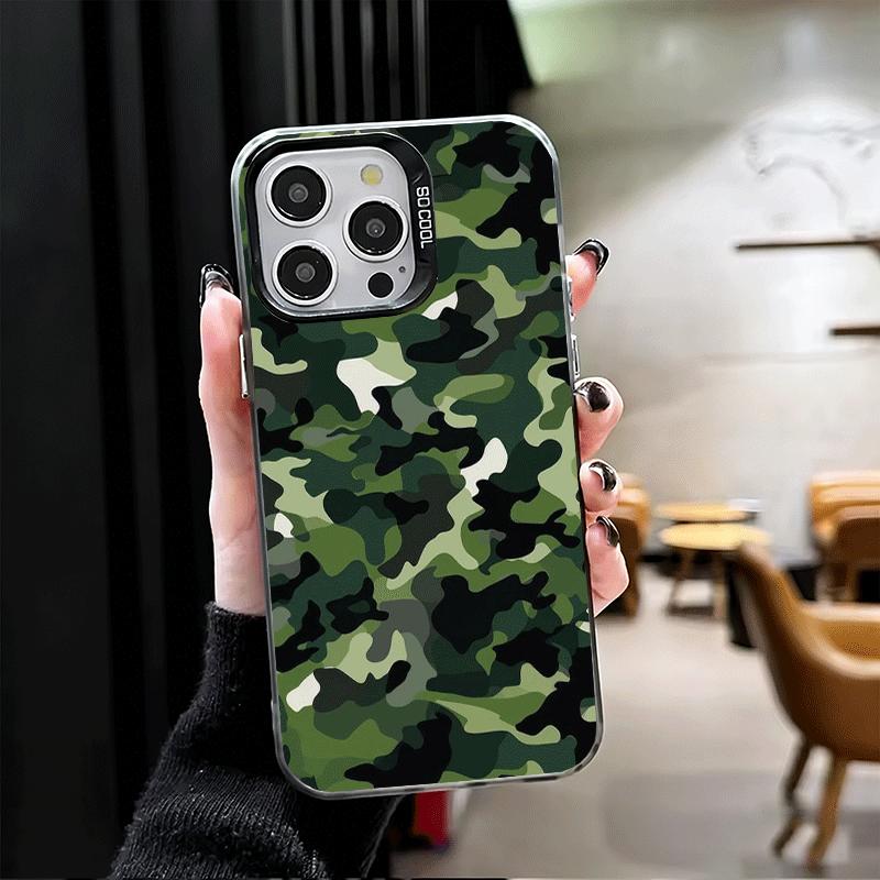 Camouflage Military Pattern Shockproof Phone Case for iPhone 17 Air 16 16E 15 Pro Max 14 Plus 13 Mini 12 Back Cover Anti Fall Fu