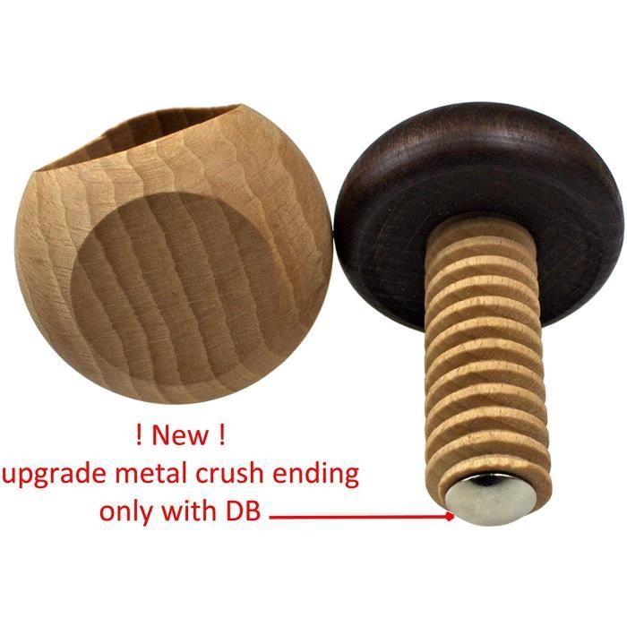 Nutcracker - Efo - Mushroom - Natural Wood - 9 Cm - Durable and Practical