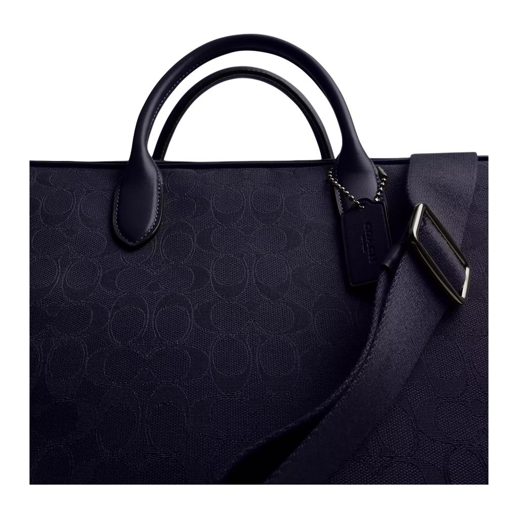 Coach Theo 40 Classic Logo Canvas Briefcase Large Men Briefcase Midnight-Navy CAK97-DWP