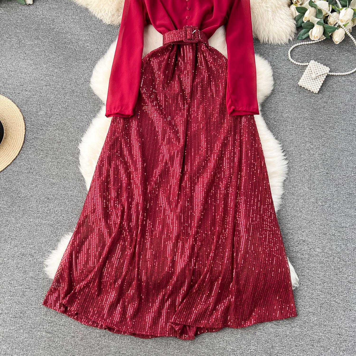 Женское модное винтажное элегантное платье А-силуэта — фото 13