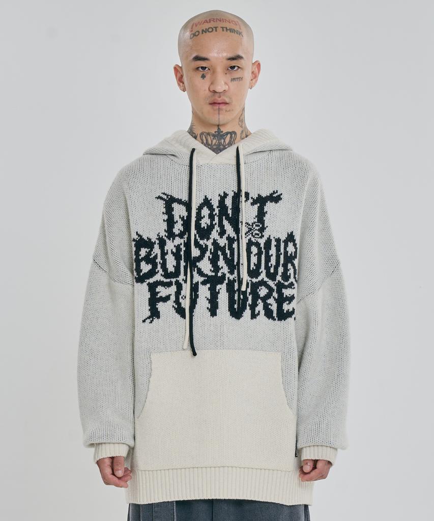 AJOBYAJO [Pba] Dbof Wool Knit Hoodie [Ivory]