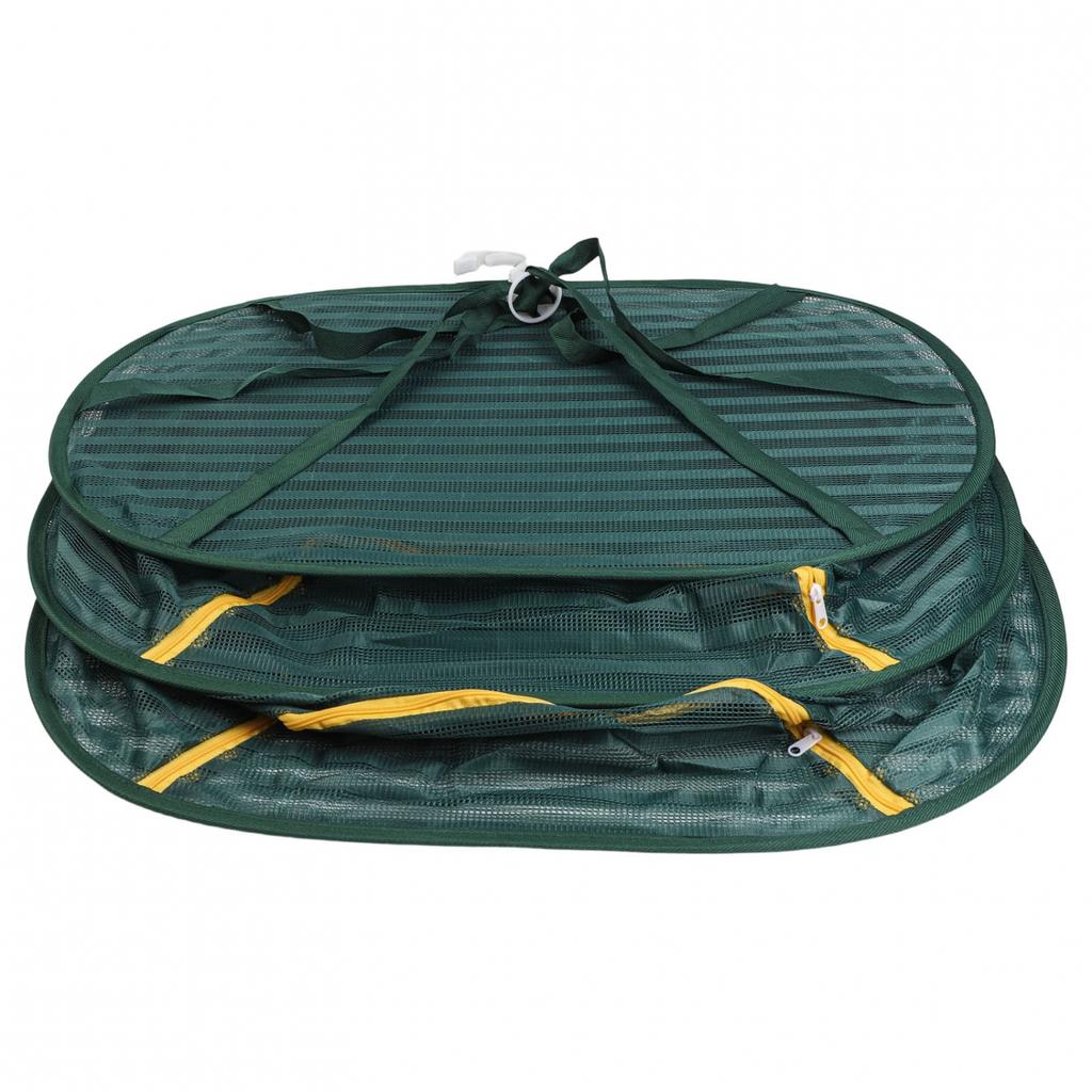 360° Roterende Haak Voedsel Droogrek Hangend Droognet Ademend Nylon Materiaal