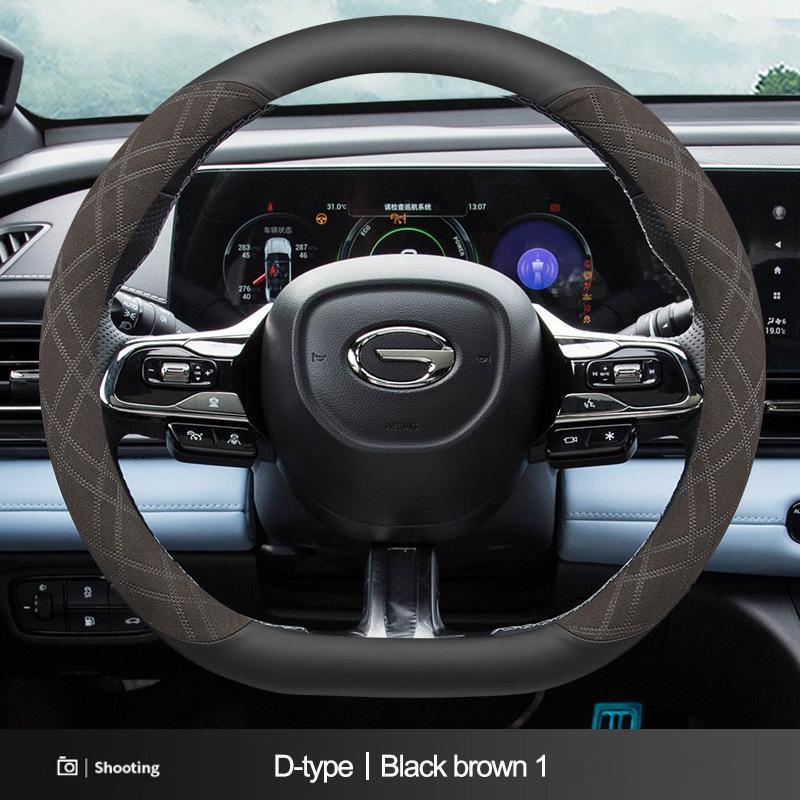Suede Car Steering Wheel Cover Decoration Handle Wrap For GAC Trumpchi GS4 Plus Empow M8 M6 Pro GS3 GA4 GA6