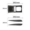 4Pcs Carbon Fiber Console Gear Shift Kit Cover Trim For Infiniti FX35/37/50 QX70
