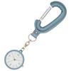 Fieldwork Women's Analog Pocket Watch with Carabiner and Leather Keychain, Coda Blue, ST303-3