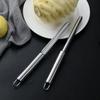 Multifunction Pineapple Corer Pear Corer Non-slip Long Strip Fruit Peeler Stainless Steel Pineapple Knife Kitchen Manual Slicers