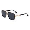 JYL TS Men's Retro Double-Bridge - Square Unique Sun Shades CY-98377