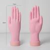 Nail Art Silicone Bendable Hand Model for Practice with Fake Nails - Small Right Hand for Beginners