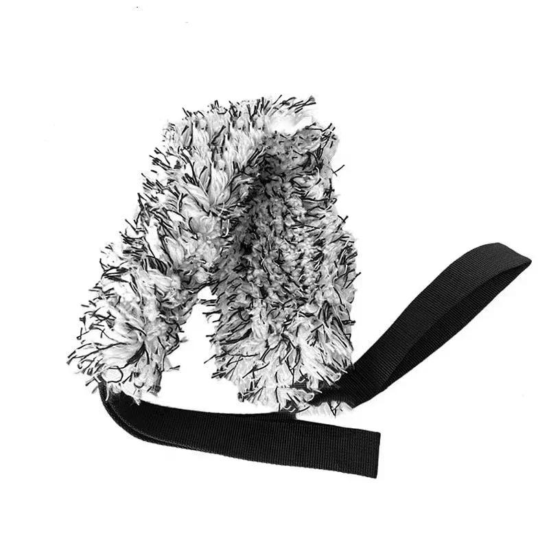 

1PC Car Wheel Cleaning Towel Double Sided Microfibre Tension Tape Plush Detail Wheel Brush Cleaning and Maintenance Tools серый
