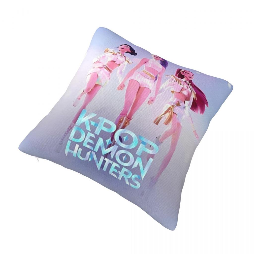 Kpop Demon Hunters Huntrix Printed Pillowcase Cushion Cover Pillow Covers Warm Home Decoration Square Multiple Sizes