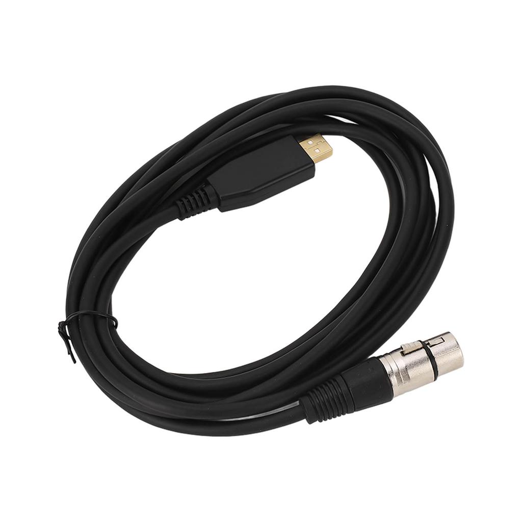 USB Microphone Cable USB to XLR Female Mic Link Converter Cable Microphone Adapter Cable