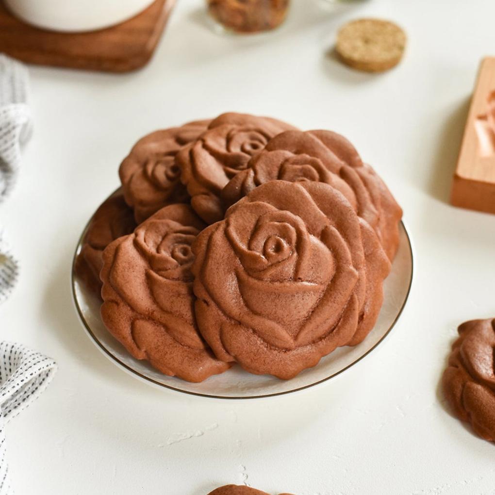 Ausstechformen Stempel Keksformen Sets Bäckerei Prägung Lebkuchen Marzipan Einsätze Blume Rose Backen Themenpartys Ostern