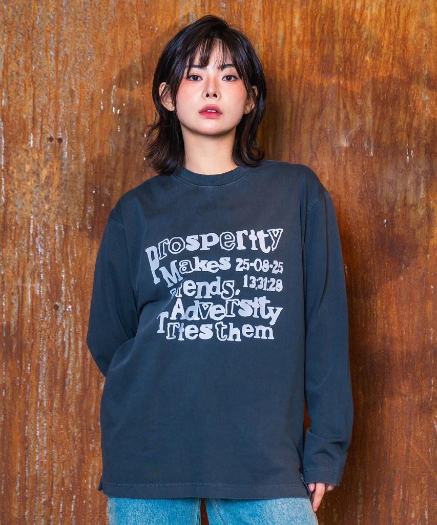 QUTON Pmf Pigment Long Sleeve T-Shirt 3 Colors