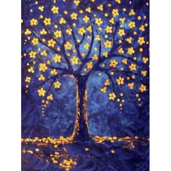 huacan Paint With Diamonds Scenery Tree Diamond Painting Full Round Landscape Picture Of Rhinestone Mosaic Flowers