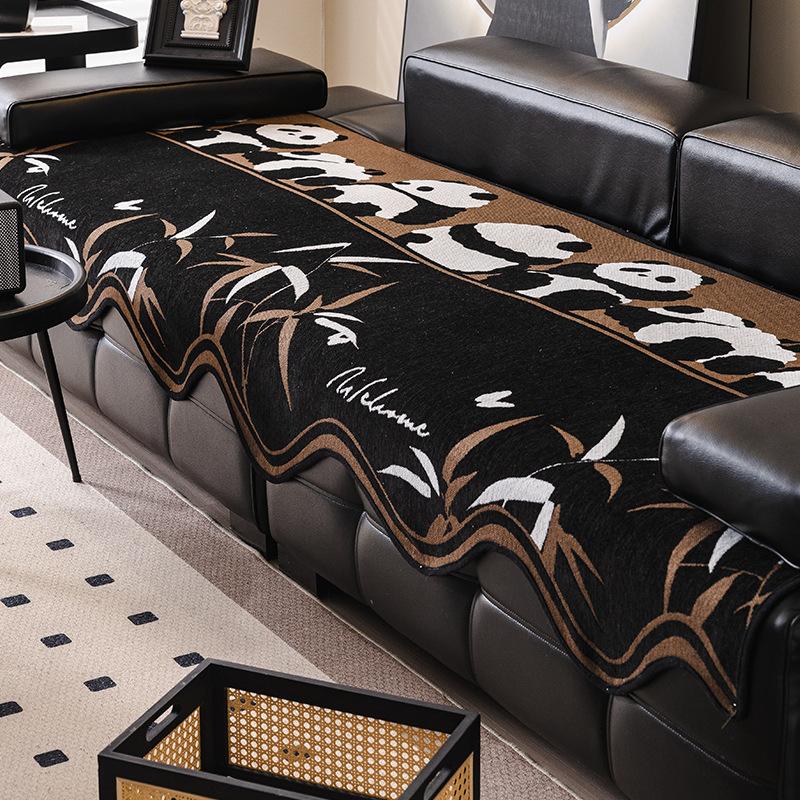Light Luxury High-End Sofa Cushion  New Retro Style Four-Season Universal Non-Slip Leather Sofa Seat Cushion Autumn And Winter