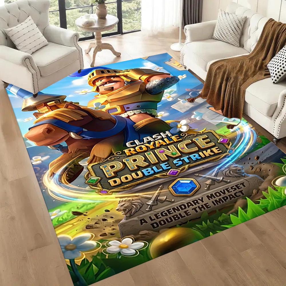 Clash Royale Game Square rugs are a great choice for living rooms, bedrooms, home décor, and as gifts.