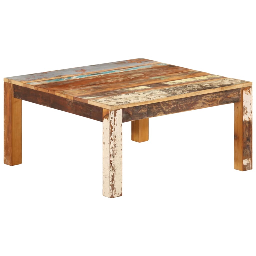 Coffee Table 80 X 80 X 40 Cm Solid Reclaimed Wood