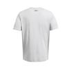 Under Armour Johnson Series Brahma Solid Logo Round Neck Short Sleeve T-Shirt Men Tops Gray 1387797-011