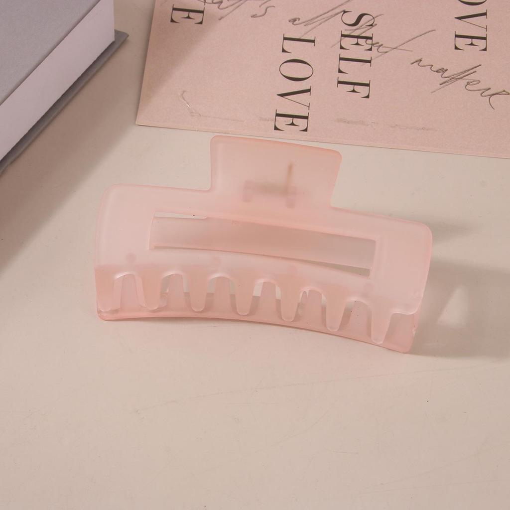 8.5CM x 10.5CM Rectangular Matte PS Hair Clip - Simple Shark Hair Accessory