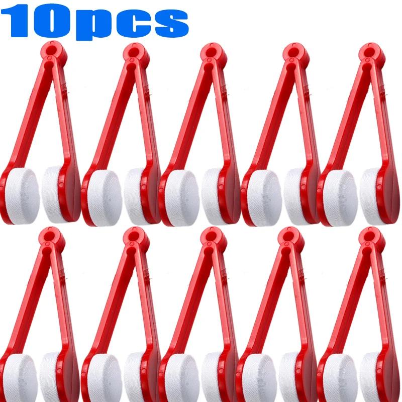 10-1pcs Portable Multifunctional Glasses Cleaning Rub Eyeglass Sunglasses Spectacles Microfiber Cleaning Brushes Wiping Tools