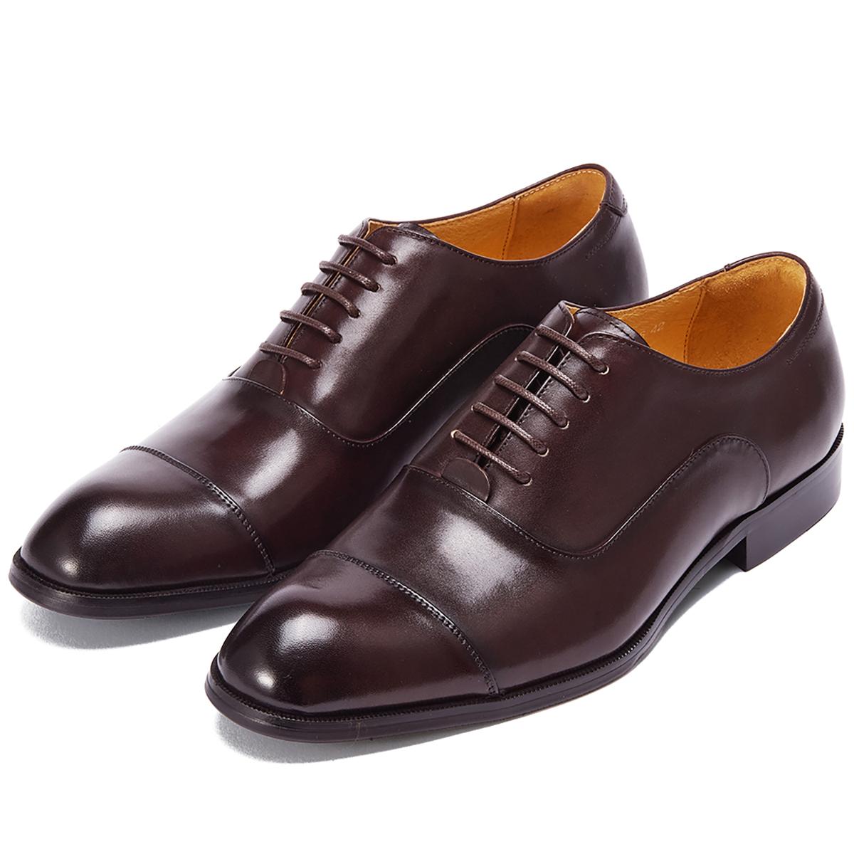 

Fashion High Quality Men s Leather Designer Business Shoes 2025 Hot Selling Formal Dress Oxfords Stock for Men Office and Wedding 46 коричневый